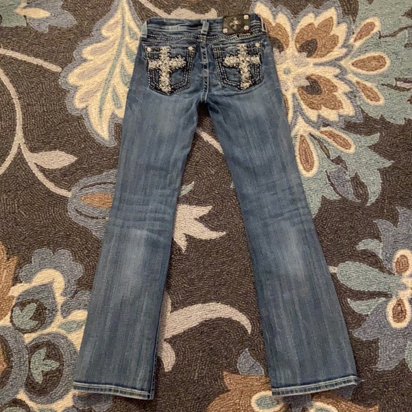 MISS ME JEANS BOOT CUT SIZE 12 - Picture 4 of 6